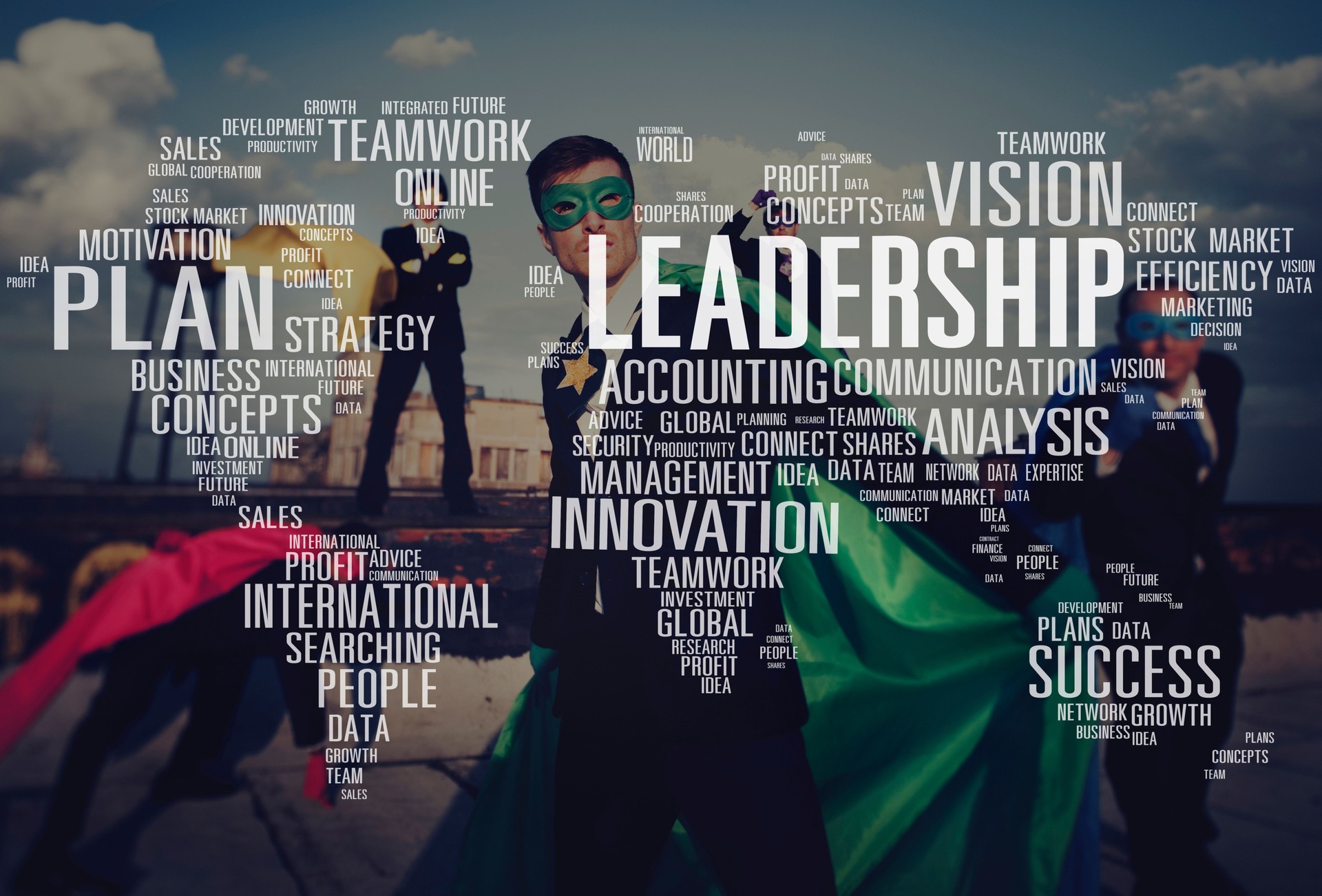 Leadership Boss Management Coach Chief Global Concept